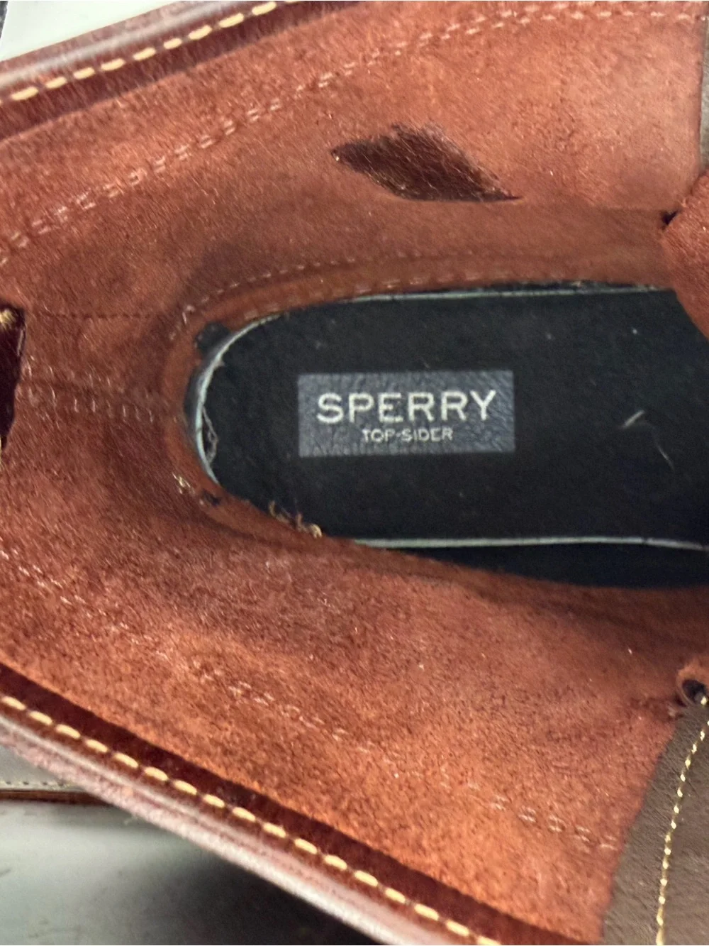 Sperry Brown Leather and Black Rubber Lace-Up Duck Boots